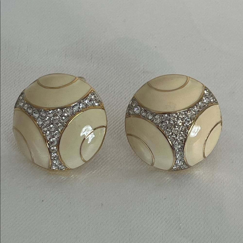 Nina Ricci Gold-Tone Clip-On Earrings